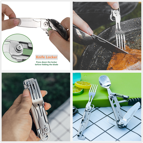 MASTIFF GEARSĀ® 5-in-1 Portable Camping Utensils Set MASTIFF GEARSĀ® 5-in-1 Portable Camping Utensils Set
