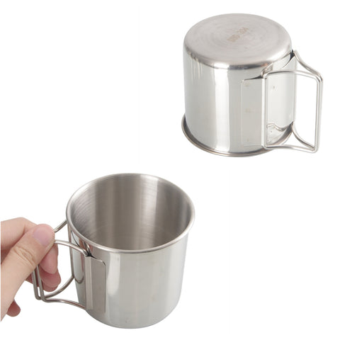 Mastiff Gears ® 304 (18/8) Stainless Steel Camping Folding Cups Family Set Stackable Cups Mastiff Gears ® 304 (18/8) Stainless Steel Camping Folding Cups Family Set Stackable Cups