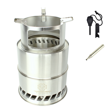 Mastiff Gears® Lightweight Camping Stove, Stainless Steel Backpacking Stove (Big, 7.87 Diameter) Mastiff Gears® Lightweight Camping Stove, Stainless Steel Backpacking Stove (Big, 7.87 Diameter)