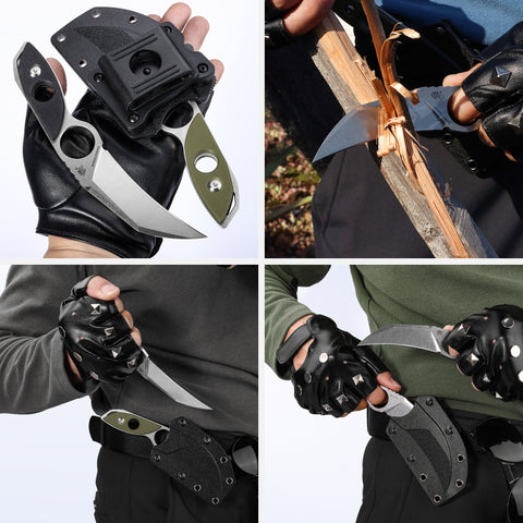 Mastiff Gears® Sanrenmu (SRM) S615 Full Tang Fixed Raptor Claw Knife w/Molded Polymer Sheath, 7", 8Cr13Mov Stainless Steel Mastiff Gears® Sanrenmu (SRM) S615 Full Tang Fixed Raptor Claw Knife w/Molded Polymer Sheath, 7", 8Cr13Mov Stainless Steel