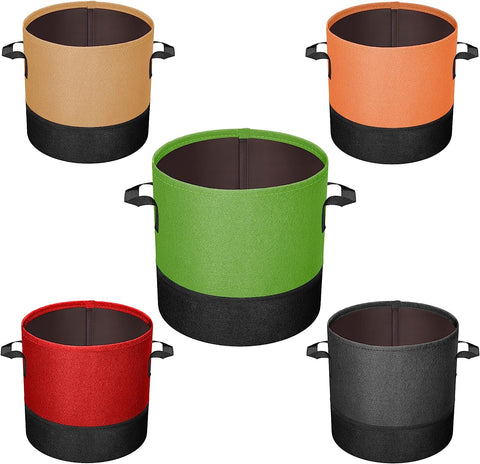 Mastiff Gears Grow Bags, 2023 Updated, Leak-Proof, Heavy Duty Thickened Nonwoven Fabric Pots with Handles