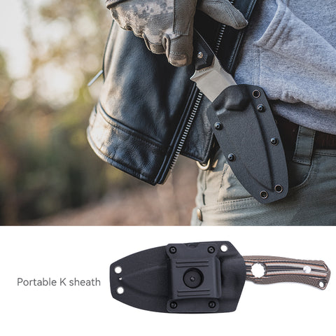 Mastiff Gears® Sanrenmu (SRM) S725P Full Tang Fixed-Blade Knife w/Molded Polymer Sheath Mastiff Gears® Sanrenmu (SRM) S725P Full Tang Fixed-Blade Knife w/Molded Polymer Sheath