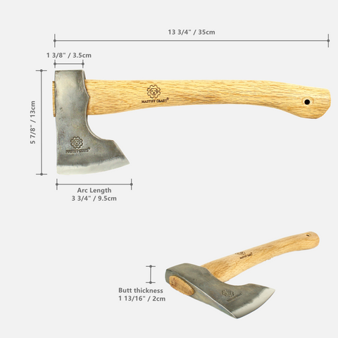 Mastiff Gears® Orcish Axe, Wooden Handle Hatchet Mastiff Gears® Orcish Axe, Wooden Handle Hatchet