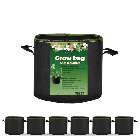 Mastiff Gears® Grow Bags, Durable Fabric Pots, Plant Pots