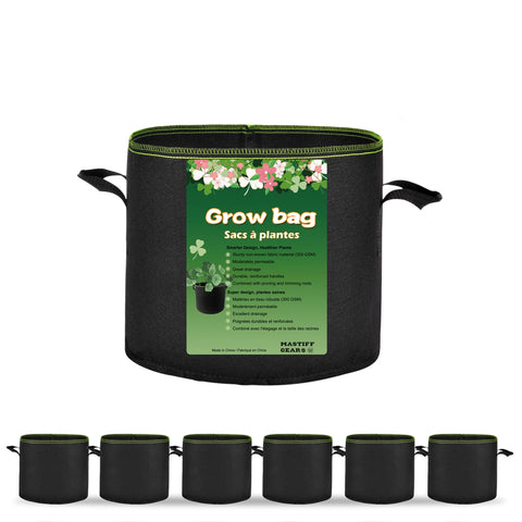 Mastiff Gears® Grow Bags, Durable Fabric Pots, Plant Pots Mastiff Gears® Grow Bags, Durable Fabric Pots, Plant Pots