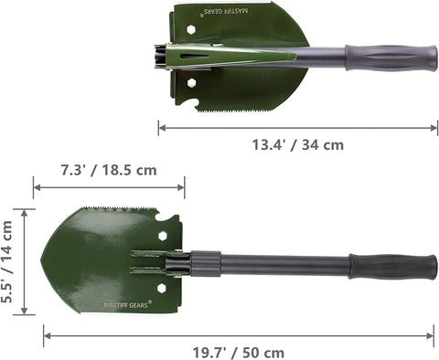Mastiff Gears® Compact Steel Folding Shovel 208B Mastiff Gears® Compact Steel Folding Shovel 208B