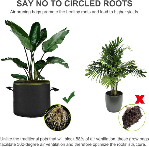 Mastiff Gears® Grow Bags, Durable Fabric Pots, Plant Pots Mastiff Gears® Grow Bags, Durable Fabric Pots, Plant Pots