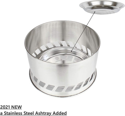 Mastiff Gears® Lightweight Camping Stove, Stainless Steel Backpacking Stove (Big, 7.87 Diameter) Mastiff Gears® Lightweight Camping Stove, Stainless Steel Backpacking Stove (Big, 7.87 Diameter)