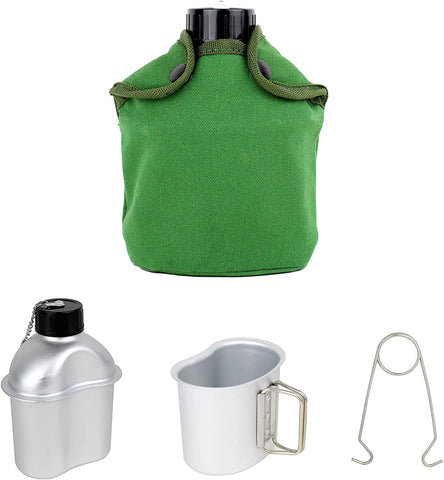 Mastiff GearsĀ® US G.I. style 1 Quart military Anodized aluminum Canteen Kit Mastiff GearsĀ® US G.I. style 1 Quart military Anodized aluminum Canteen Kit