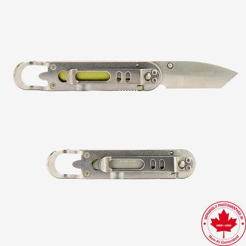 Sanrenmu 6027 Folding Pocket Knife with Bottle Opener, 2” 8Cr14MoV Blade, Safety Liner Lock, Lightweight EDC Utility Knife for Outdoor Camping Office (Wasabi Green)