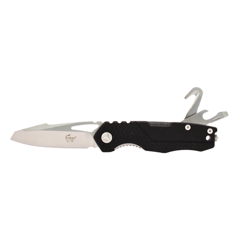 Enlan EL19A Multifunction Rescue Knife, 3.19" 8Cr13MoV Blade, 3 Independent Liner Locks, Seatbelt Cutter Window Breaker EDC Pocket Knife