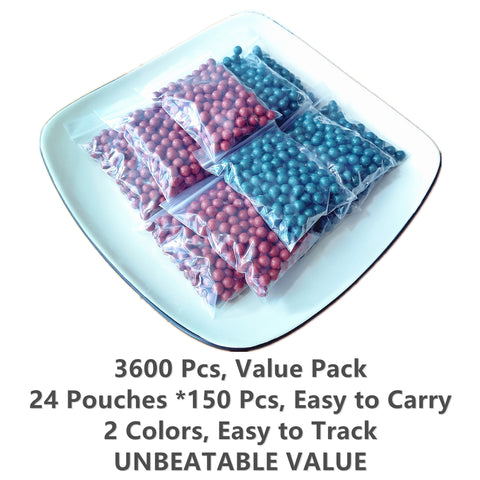 9.5mm (3/8 inch) Value Pack | Clay Balls, Mastiff Gears 3600 Pcs Heavier Clay Slingshot Ammo Ball, 3/8 inch, 9-10mm Hard Clay Slingshot Pellet, Biodegradable & Eco-Friendly Target Practice Balls, Much More Accurate
