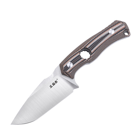 Mastiff Gears® Sanrenmu (SRM) S725P Full Tang Fixed-Blade Knife w/Molded Polymer Sheath