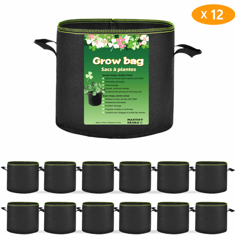 Mastiff Gears® Grow Bags, Durable Fabric Pots, Plant Pots