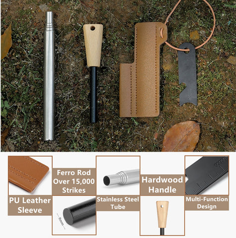 Mastiff Gears® Ultimate Bushcraft Survival Fire Starter Kit