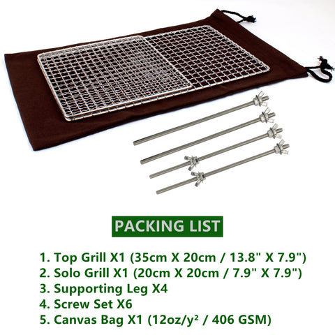 Mastiff Gears® Bushcraft Grill Grate, Over Fire Kit