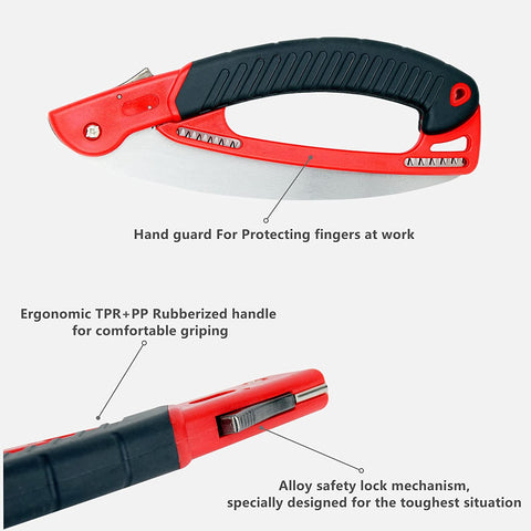 Mastiff Gears ® All-Purpose Camping Saw Hand Pruning Saws 250 MM Curved Saw