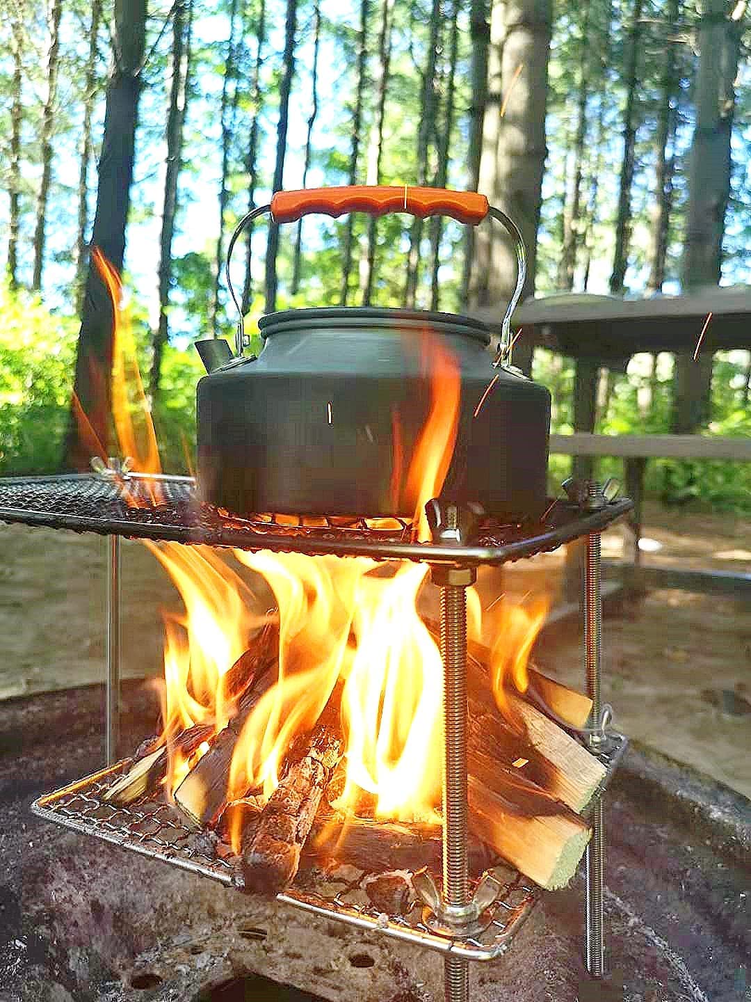 mastiff gear Mastiff Gears® Bushcraft Grill Grate, Over Fire Kit