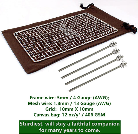 Mastiff Gears® Bushcraft Grill Grate, Family Kit