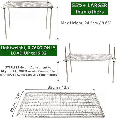 Mastiff Gears® Bushcraft Grill Grate, Family Kit