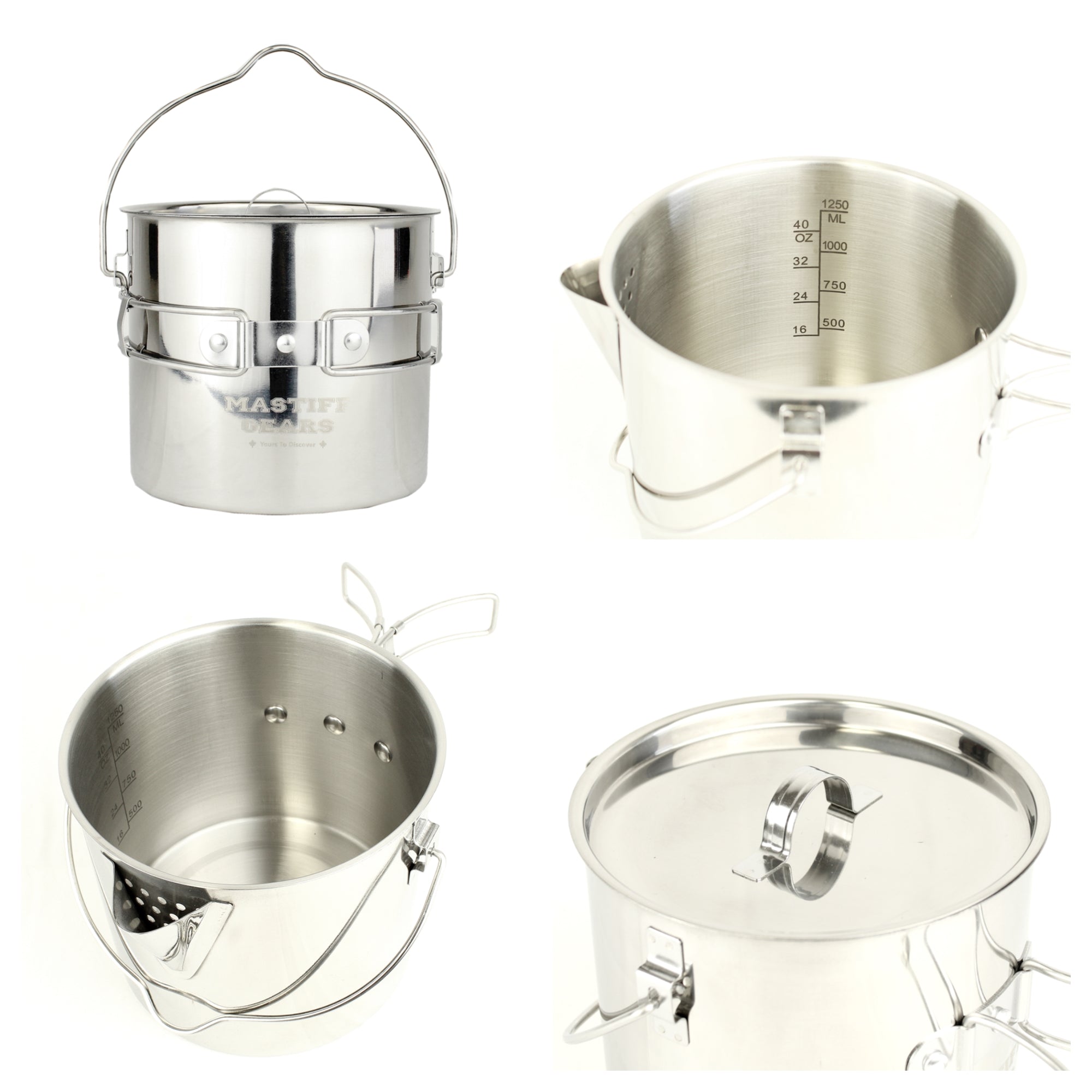 Stainless steel hotsell camping kettle