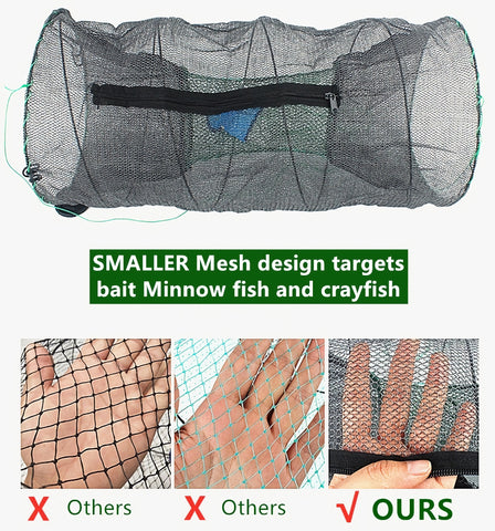 Mastiff Gears ® Foldable Minnow Trap with Smaller Mesh