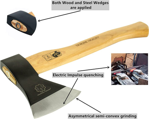 Mastiff Gears Wooden Handle Hatchet