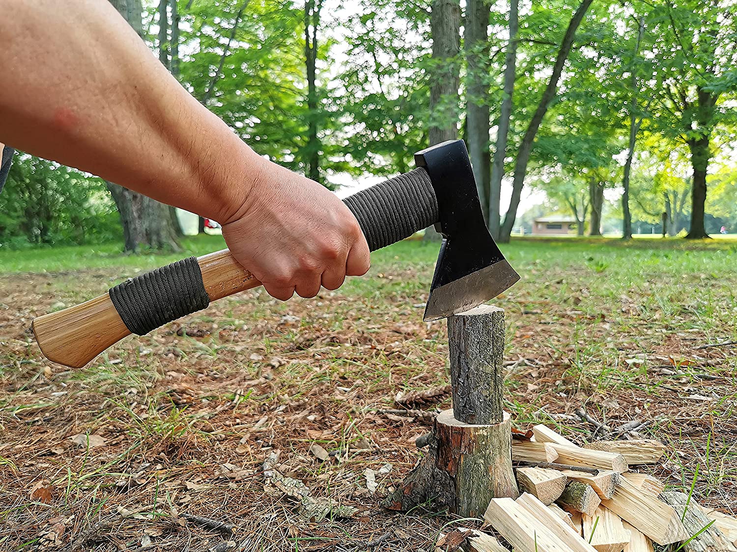 Mastiff Gears Wooden Handle Hatchet